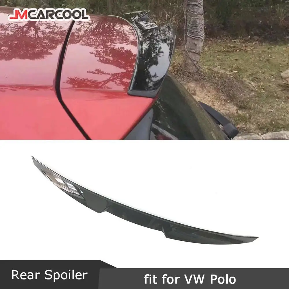 Abs Rear Roof Spoiler Windshield Trim Wings For Volkswagen Vw Polo