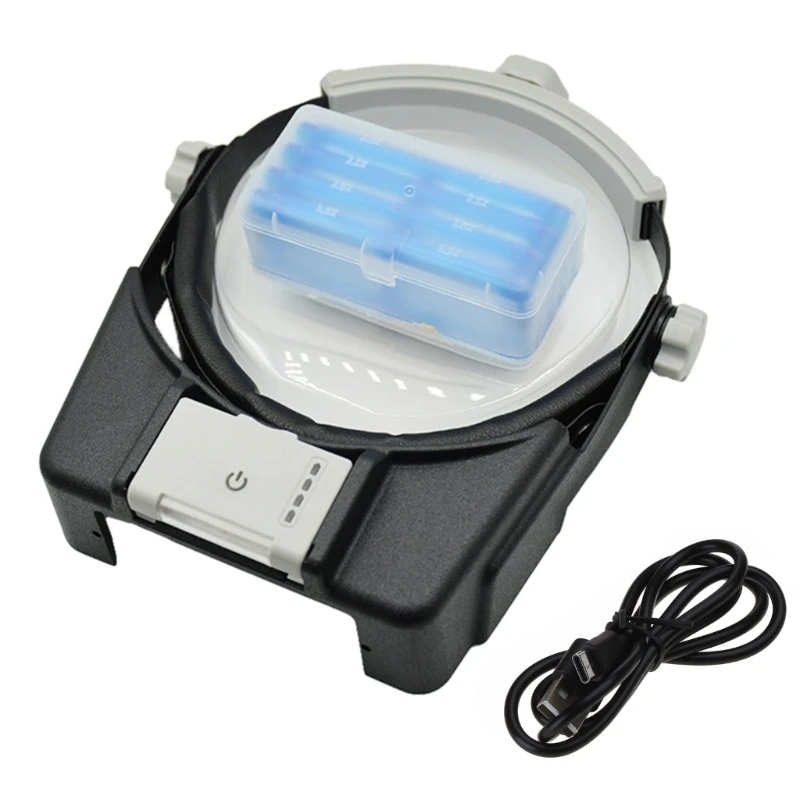 

Headband Magnifier 1.5X 2X 2.5X 3.5X LoupeHead Glass USB Rechargeable