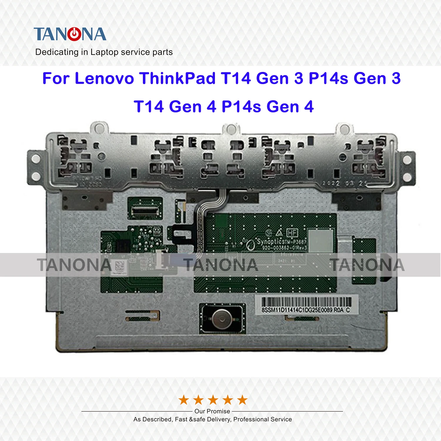Orig New 5M11B95898 Lenovo Thinkpad T14 Gen 3 P14s Gen 3 T14 4 P14s 4 Trackpad Clickpad Touchpad CS22 3+2bCPLC