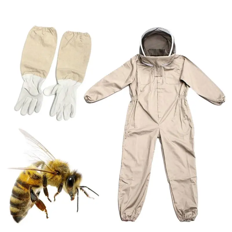 

Protective Bee Suit Women Men Beekeeping Full Body Clothing Beekeeping Work Safety Clothing Mittens For Garden Rainforest