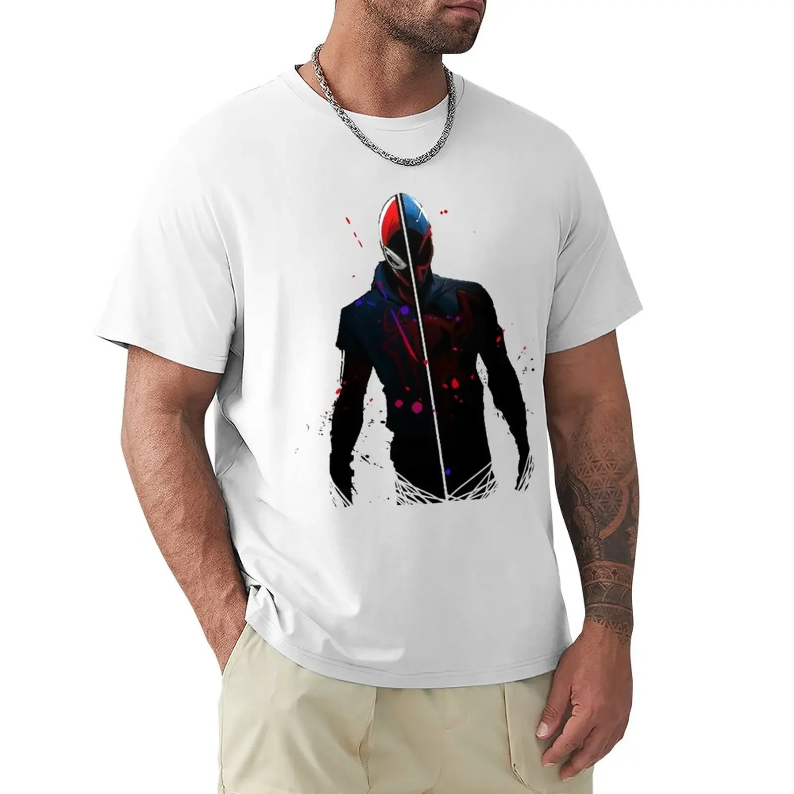 Scarlett X 2099 Spider T-Shirt Anime Vestiti Oversize Hippie Vestiti Estivi T-Shirt Uomo