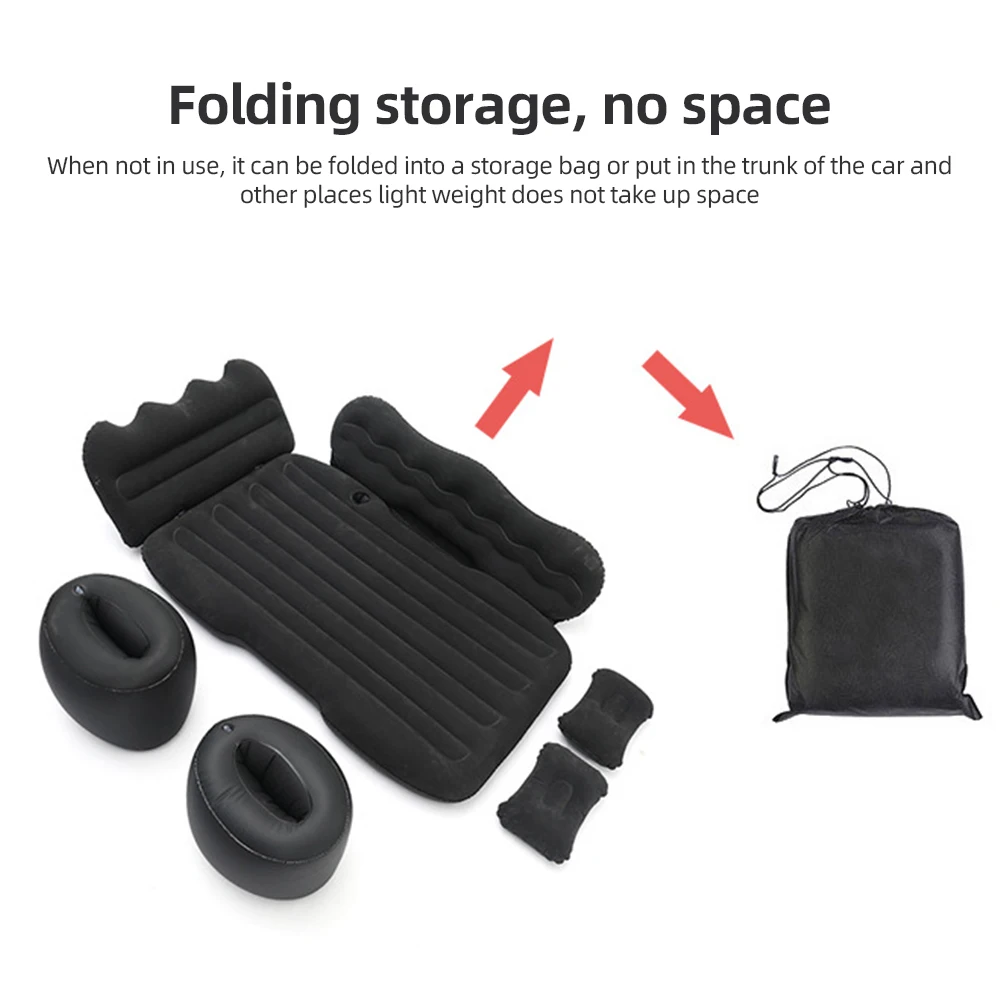 Mattress Car Inflatable Travel Bed Home Outdoor Camping Mat Rear Flocking Plus Air Mattress for SUV