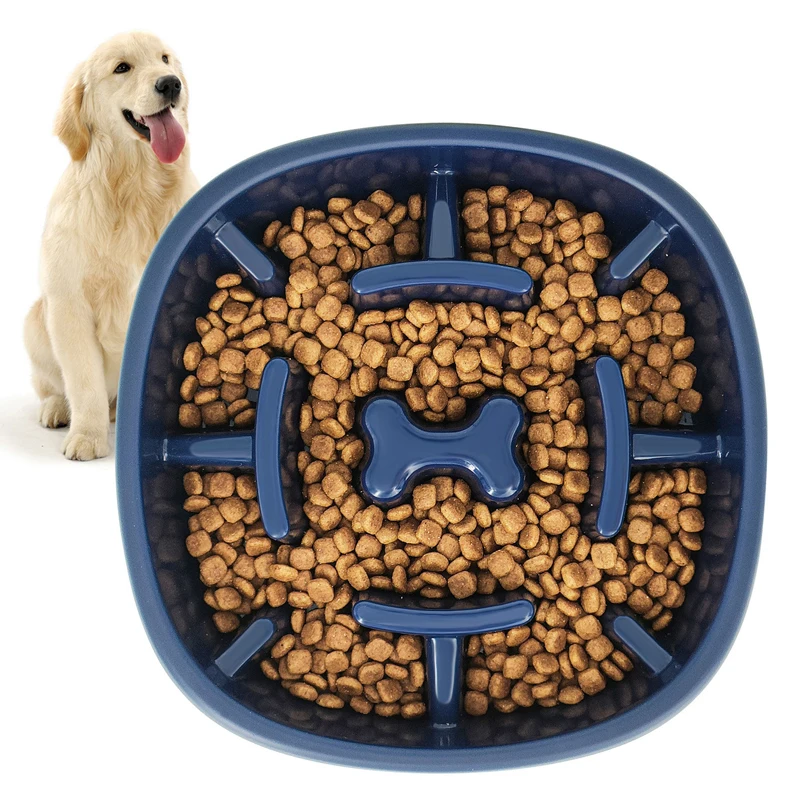 Benepaw Dog Slow Feeder, nourriture lente, écologique, antidérapante, pour animaux de compagnie, bol, plat, puzzle, anti-étouffement