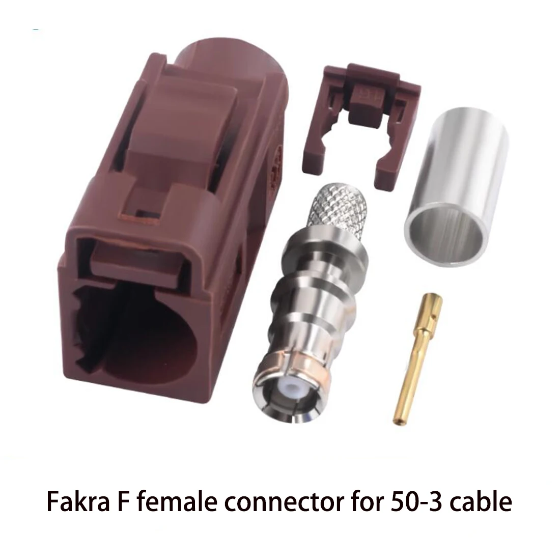 1pc Fakra A/B/C/D/E/F/G/H/I/K/L/M/Z 암 잭 커넥터 크림프 RG58 RG142 RG400 케이블 스트레이트 블루 그린 퍼플 블랙 NEW