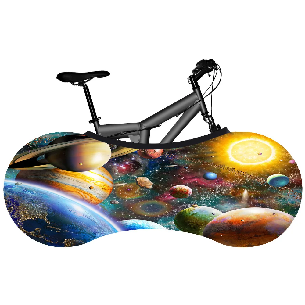 

Stars and Sea Print Bicycle Wheel Cover MTB Road Bicycle Accessories Anti-dust Wheels Frame Cover Scratch-proof Storage Bag