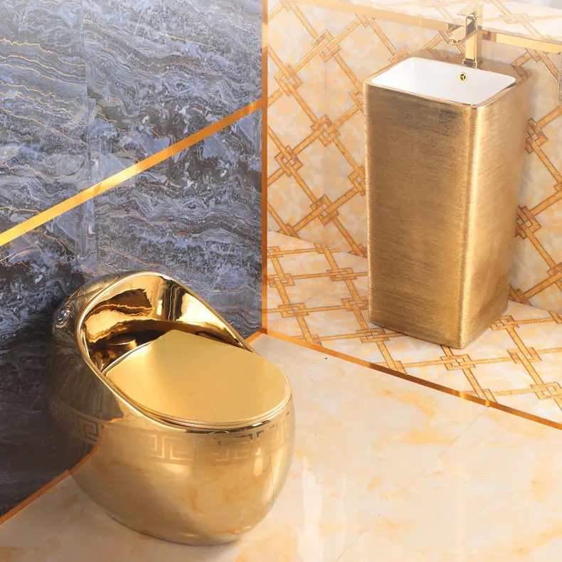 Ceramic Toilet One Piece Commode Bathroom Wc
