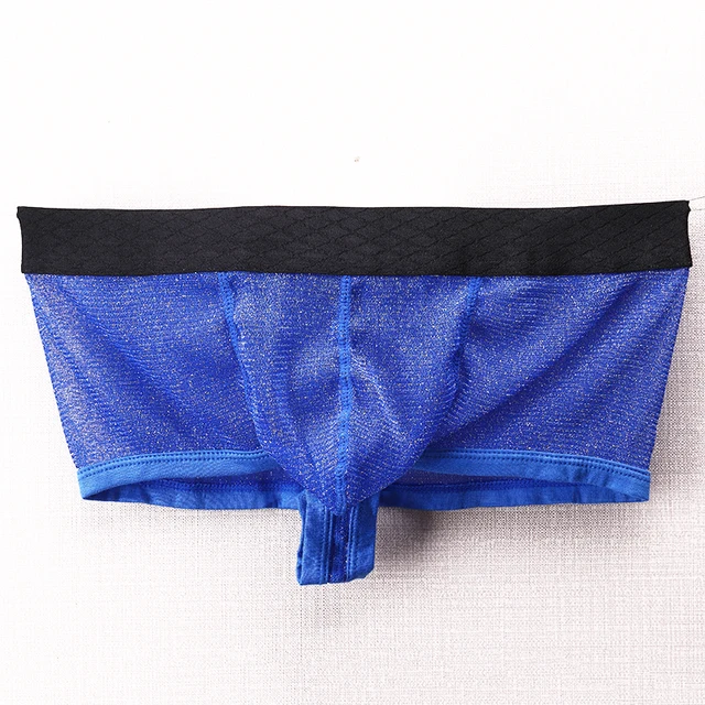 Boxer Da Uomo In Cotone Elasticizzato Da Uomo Trunks In Cotone Super Morbido Sexy Per Uomini Estivi Sottili E Morbidi Mutande Trasparenti In Cotone Boxer Intimo, Nero , XXL - Foto 1