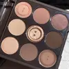9 Color Eyeshadow Daily Makeup Brown Eye Shadow Palette Shimmer Matte Lasting Pearl Fine Shimmer Earth Color Eye Shadow Korean 3