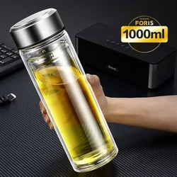 1000ML Leakproof Stainless Steel Tea Infuser Bottle - Double - Walled Portable Drink Container - 800ML