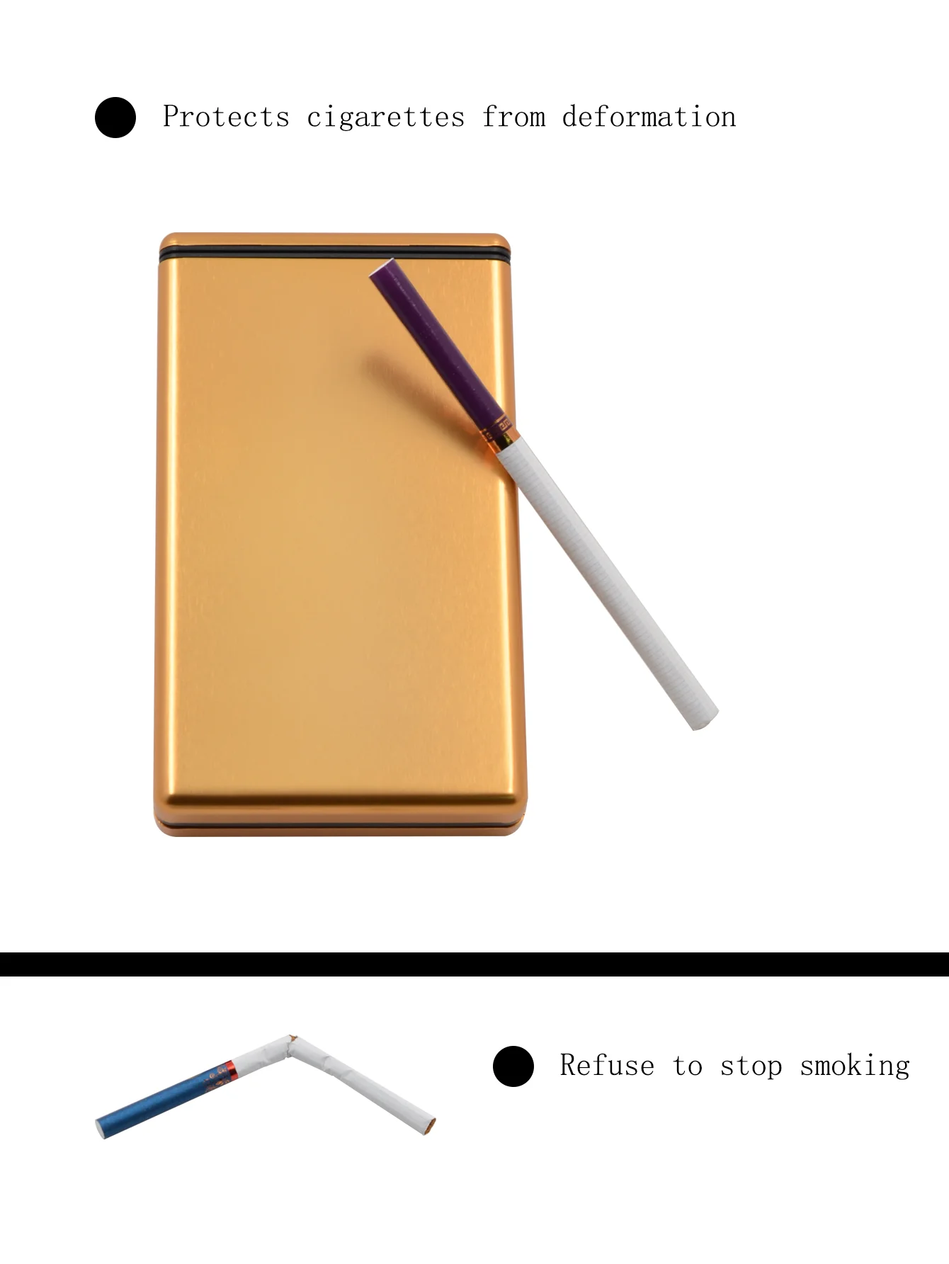 Portasigarette Metallico Vintage Per Donne - Scatola Elegante Per Sigarette Da 100mm | Acciaio Inox - Foto 7