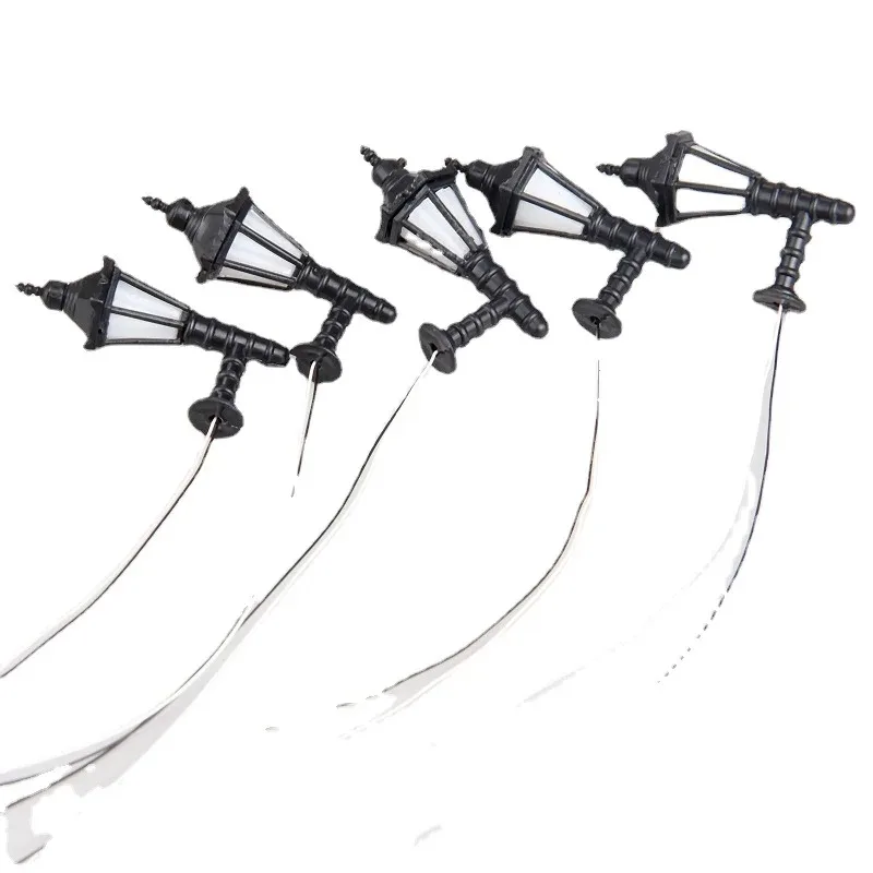 미니 LED 벽 램프 모델 3.2V 따뜻한 조명, 마이크로 풍경 모래 테이블 레이아웃 장식, 장면 매칭을 위한 모델 건축 자재