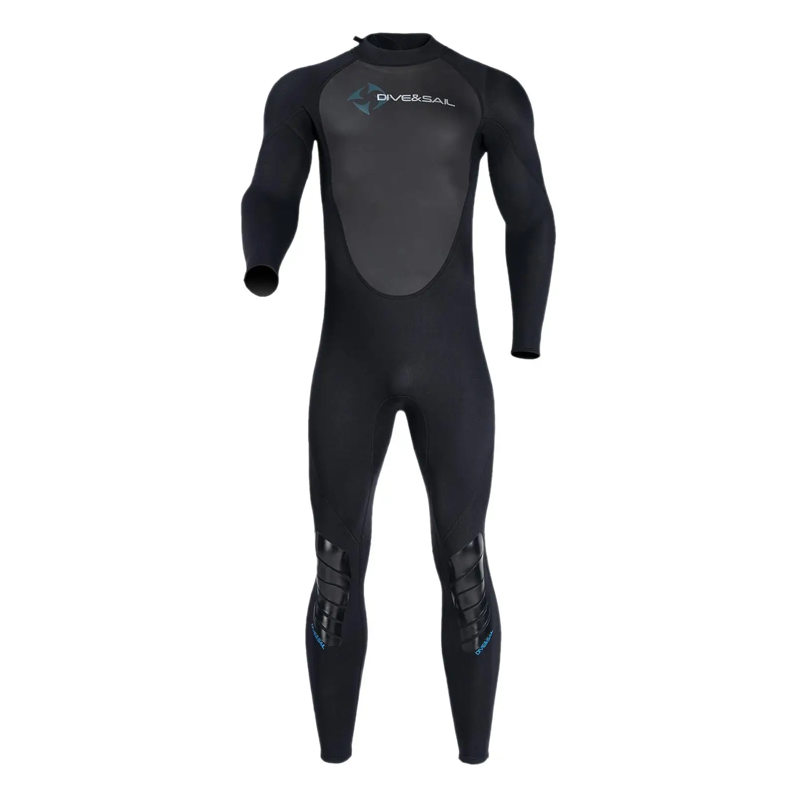 Full Body Swimsuit 3mm Neoprene Swim Suit Long Sleeves Warm Mens Wetsuits