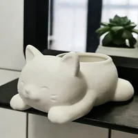 Cute Animal Succulent Planter, Garden Sculpture Pot, Creative 3D-Printed Gift for Nature Lovers, Suitable for Friends and Family 4