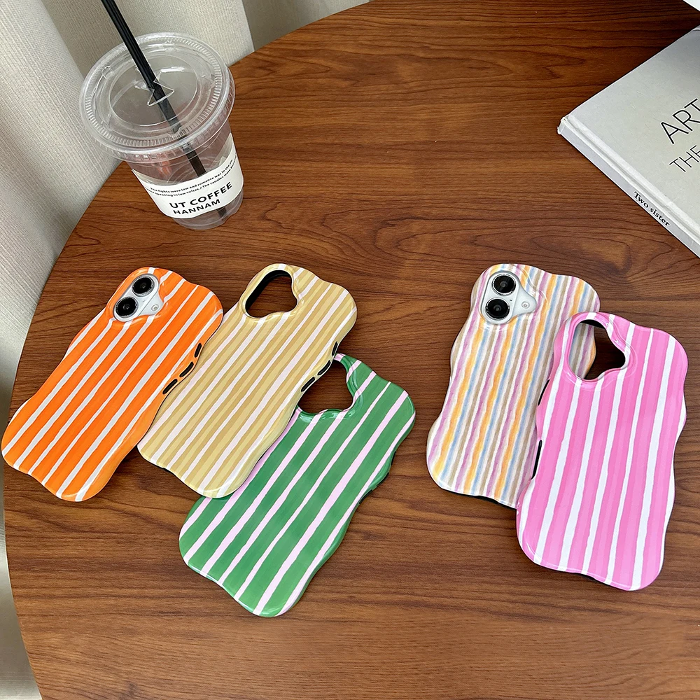 รูปสินค้า เคสโทรศัพท์ลายศิลปะ 2 in 1 สำหรับ iPhone 13-17 Pro Max ขอบโค้ง นุ่มสบาย บางเฉียบ