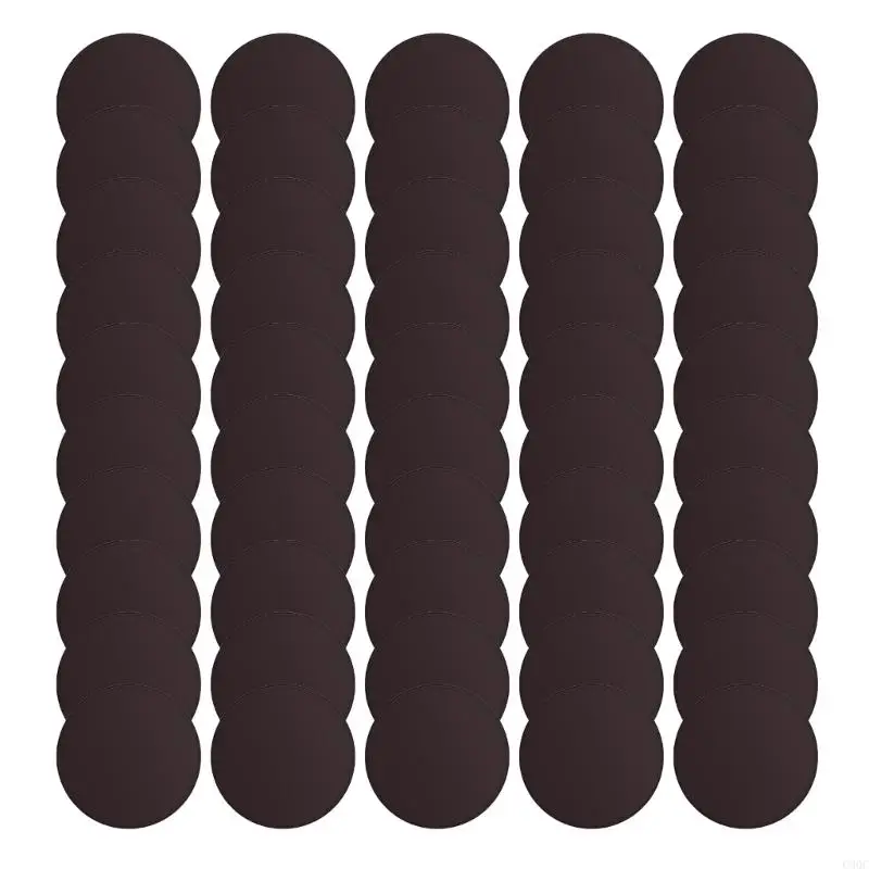 C90C 50PCS 자기 예술 캔버스 패널 3 인치 라운드 캔버스 보드 캔버스 아이 오일 아크릴 페인팅 아트 크래프트 용 원형 캔버스