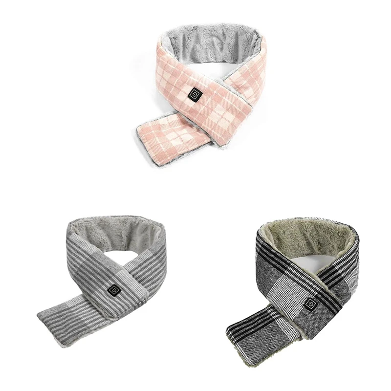 

Heated Scarf With 3 Heating Levels, Rechargeable USB Heated Scarf Warm Winter Scarf For Men Women