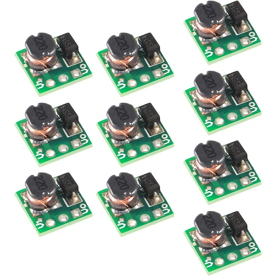 

10pcs/lot 0.9-5V To 5V DC-DC Step-Up Power Module Voltage Boost Converter Board 1.5V 1.8V 2.5V 3V 3.3V 3.7V 4.2V To 5V