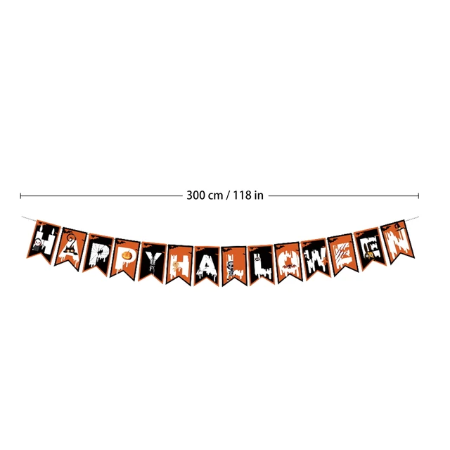 Trick Or Treat Banner Horror Atmosphere Halloween Streamers Trick Or Treat Banner Sign Add Festive Flavor Party Supplies 6