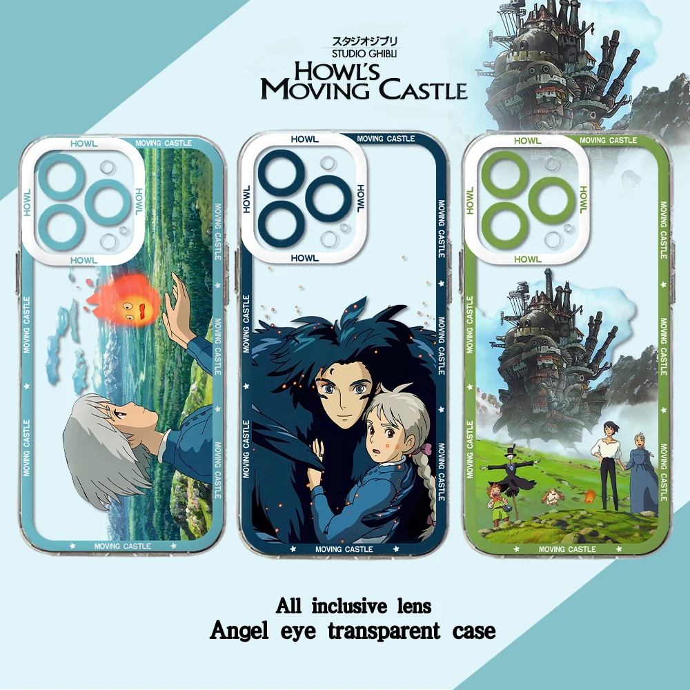 Clear Soft TPU Motion Phone Case with Howl's Design