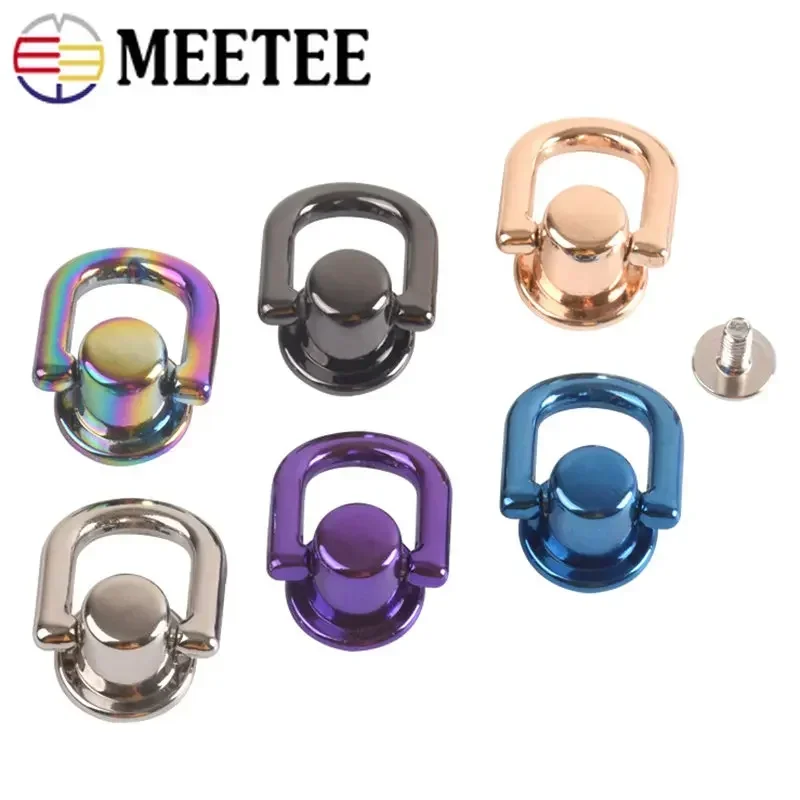 5 pezzi cinghia di fissaggio con anello D-Rings moschettone portachiavi
