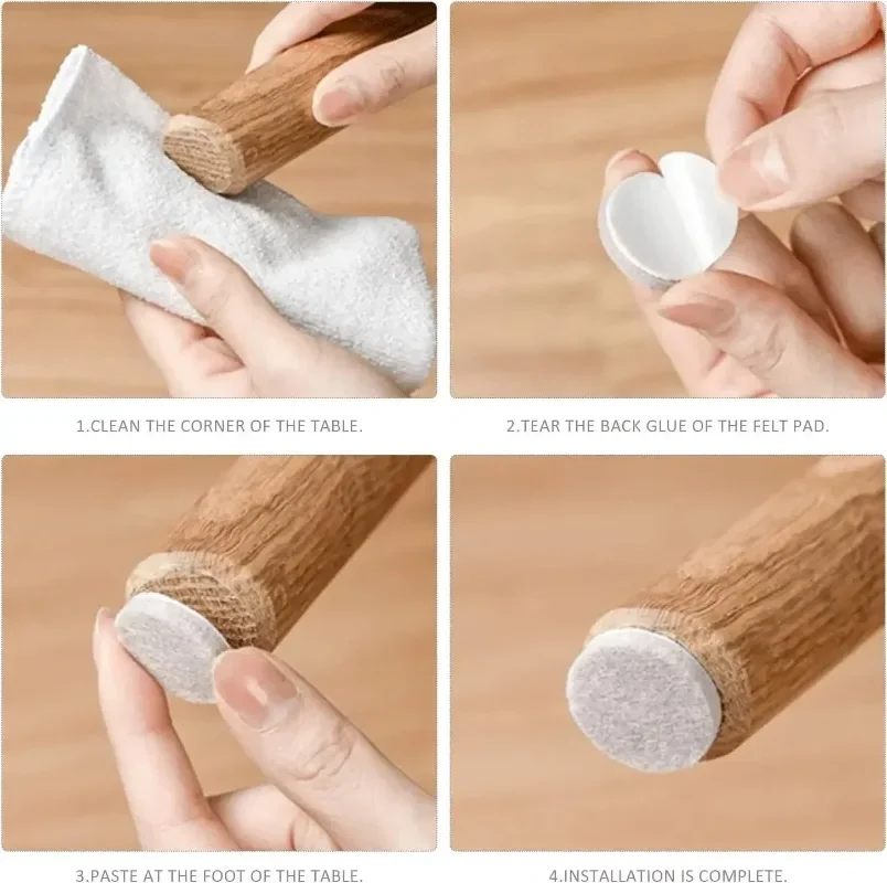 Thickened Felt Chair Leg Pads - Non-Slip Floor Protector