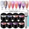 10pcs Gel Nail Polish Set 3D Semi Permanent Thermal Shell Magnet Nail Set With Magnet Stick Soak Off Uv Gel Flower Hybrid Vernis 5