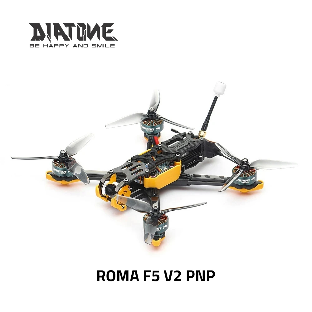 

DIATONE Roma F5 V2. Version 4S/6S PNP FPV Drone F722 APP FC/Flight Controller 50A 32bit Brushless Motor 2306.5 motor