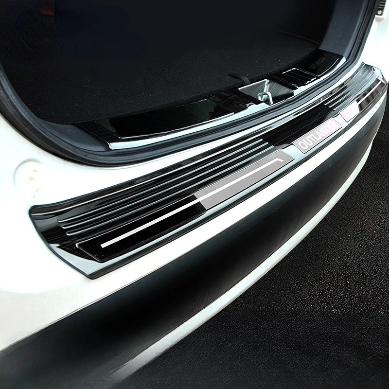

Чехлы для автомобиля Mitsubishi Outlander 2013-2021, Высококачественная защита для заднего бампера из нержавеющей стали, подходит для стайлинга автомобилей