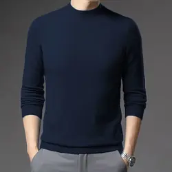 Chemise à bascule à col roulé pour homme, pull à garniture, automne/hiver