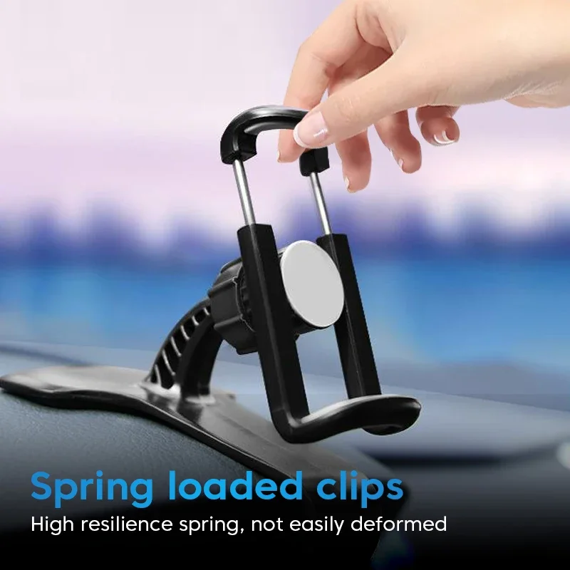 Car Mobile Phone Holder Easy Clip Mount Stand Panel Multi-Functional Universal Dashboard GPS Navigation Bracket Holder