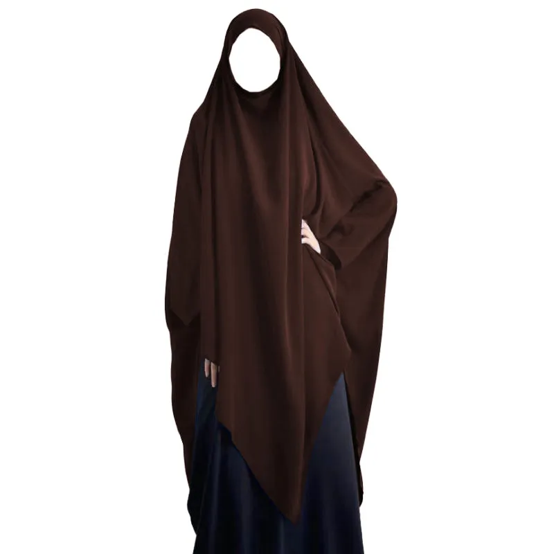 Eid Hooded Muslim Long Khimar Women Hijab Maxi Dress Prayer Garment Djellaba Abaya Ramadan Gown Islamic Niqab Burka Jubah - Image 4