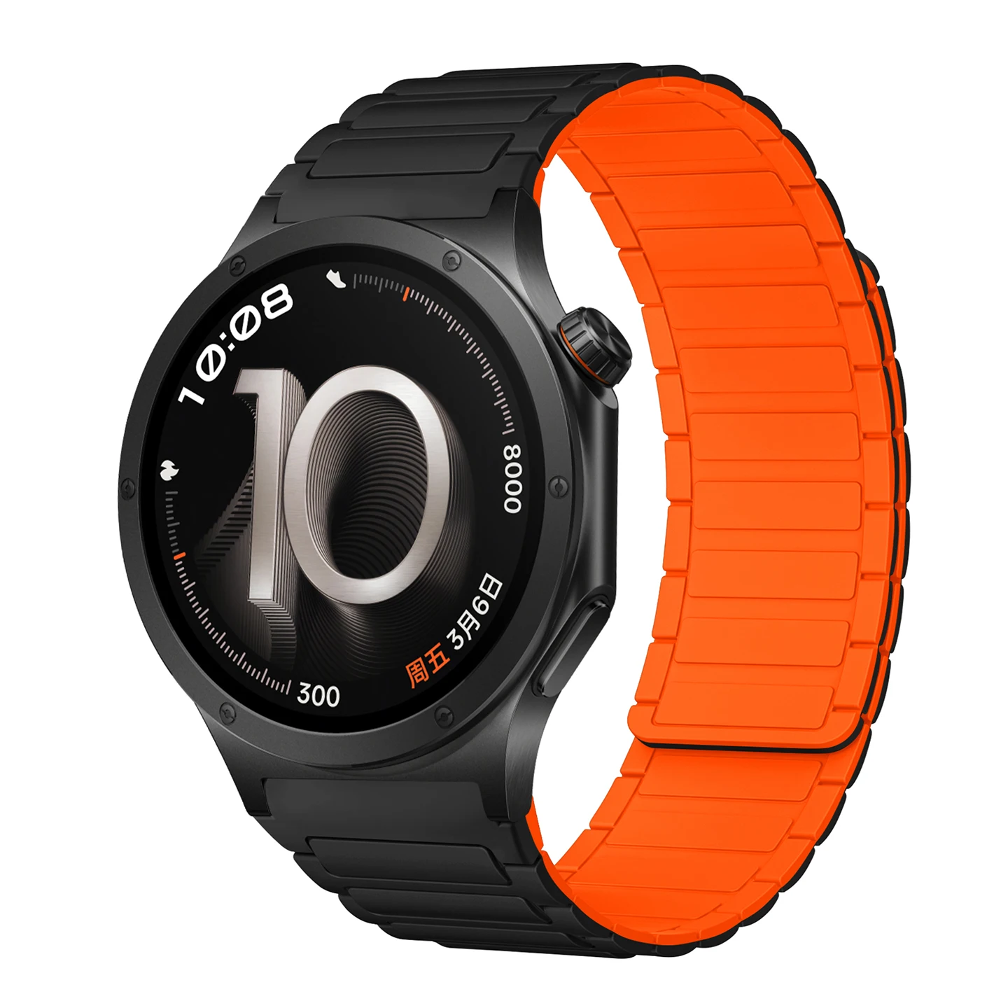 Magnetic Silicone Strap – 22mm Sport Band Bracelet