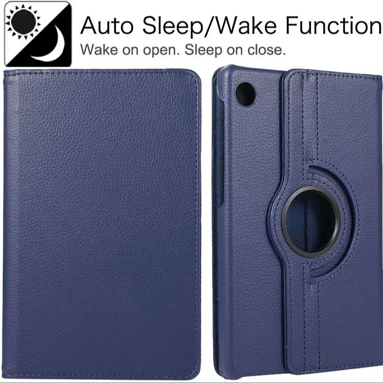360 Degree Rotating PU Leather Flip Stand Tablet Case