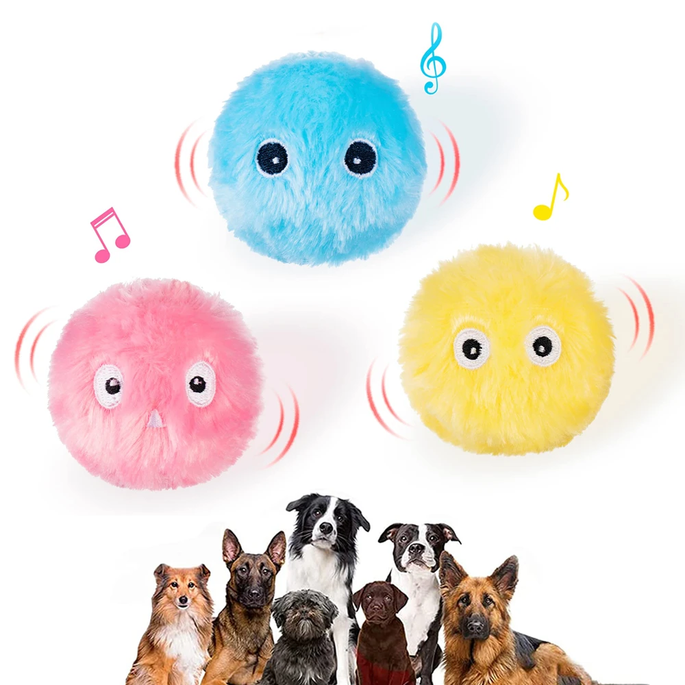 Smart Dog Toys Interactive Ball Sound Dog Training Toy Pet Playing Ball