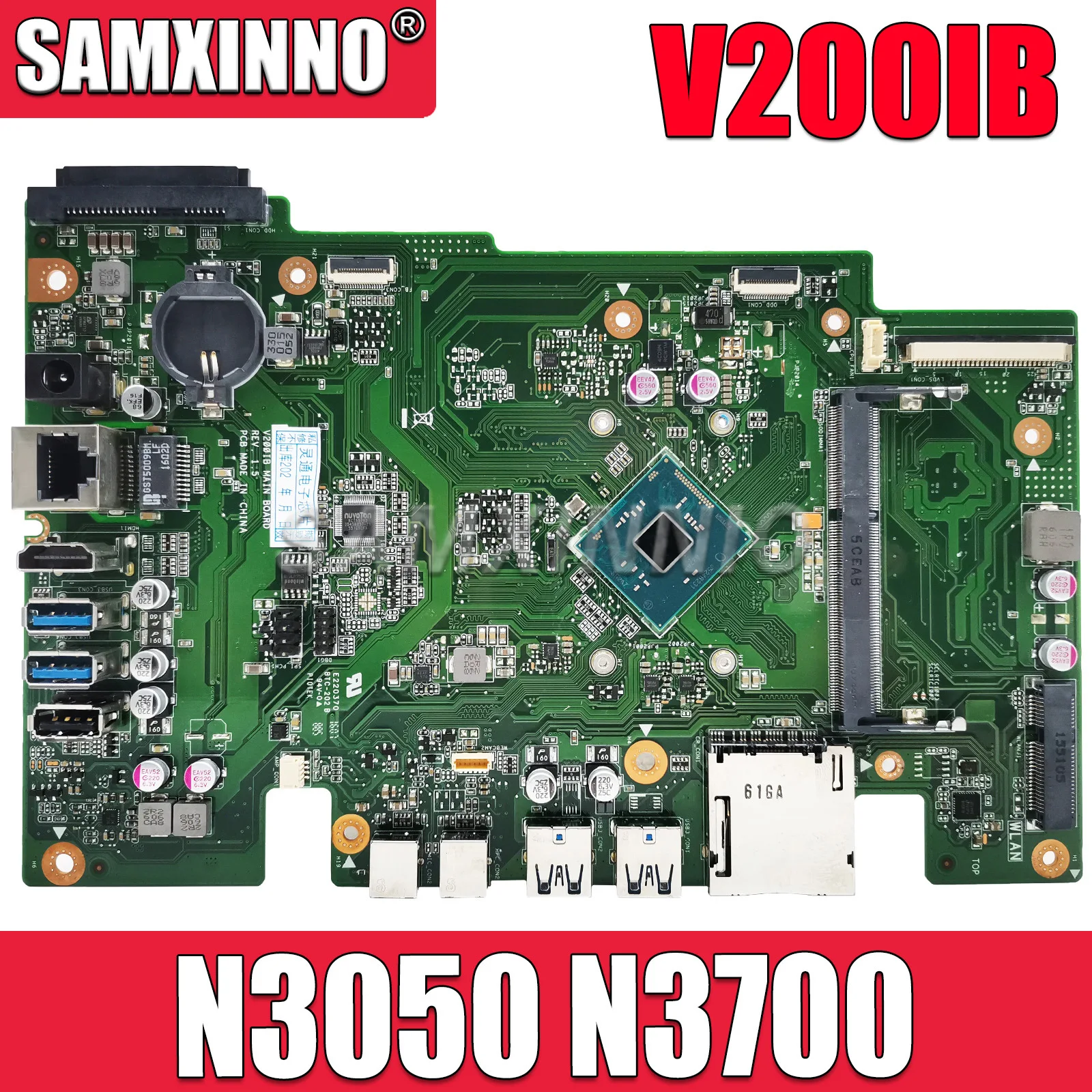 

Материнская плата V200IB MAIN_BD_N3050 N3700 CPU UMA Материнская плата ASUS V200I V200IB все-в-одном для настольного компьютера V200IB