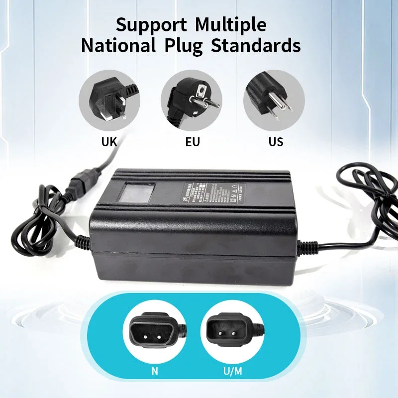 Lithium Battery Fast Charger 60V 6.5A 9.5A for Niu Nqi NQis N1 N1S U1 U1S Uqi Uqis Mqi Mqis