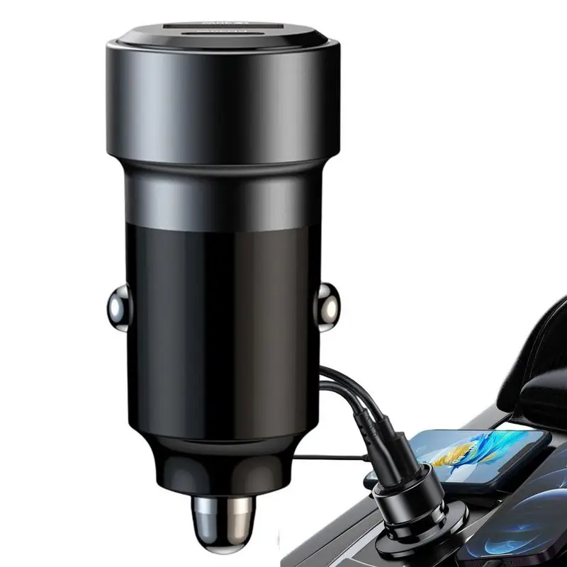 

Car Charger Fast Charging Black Dual Port Mini Car Phone Power Adapter PD 30W USB Type-A Charge Car Charge