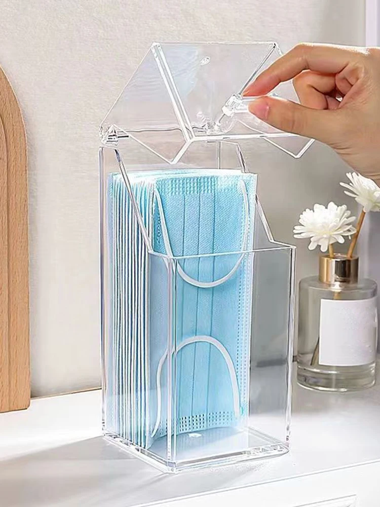 Transparent Mask Storage Box For Hallway And Entrance_voghion.com