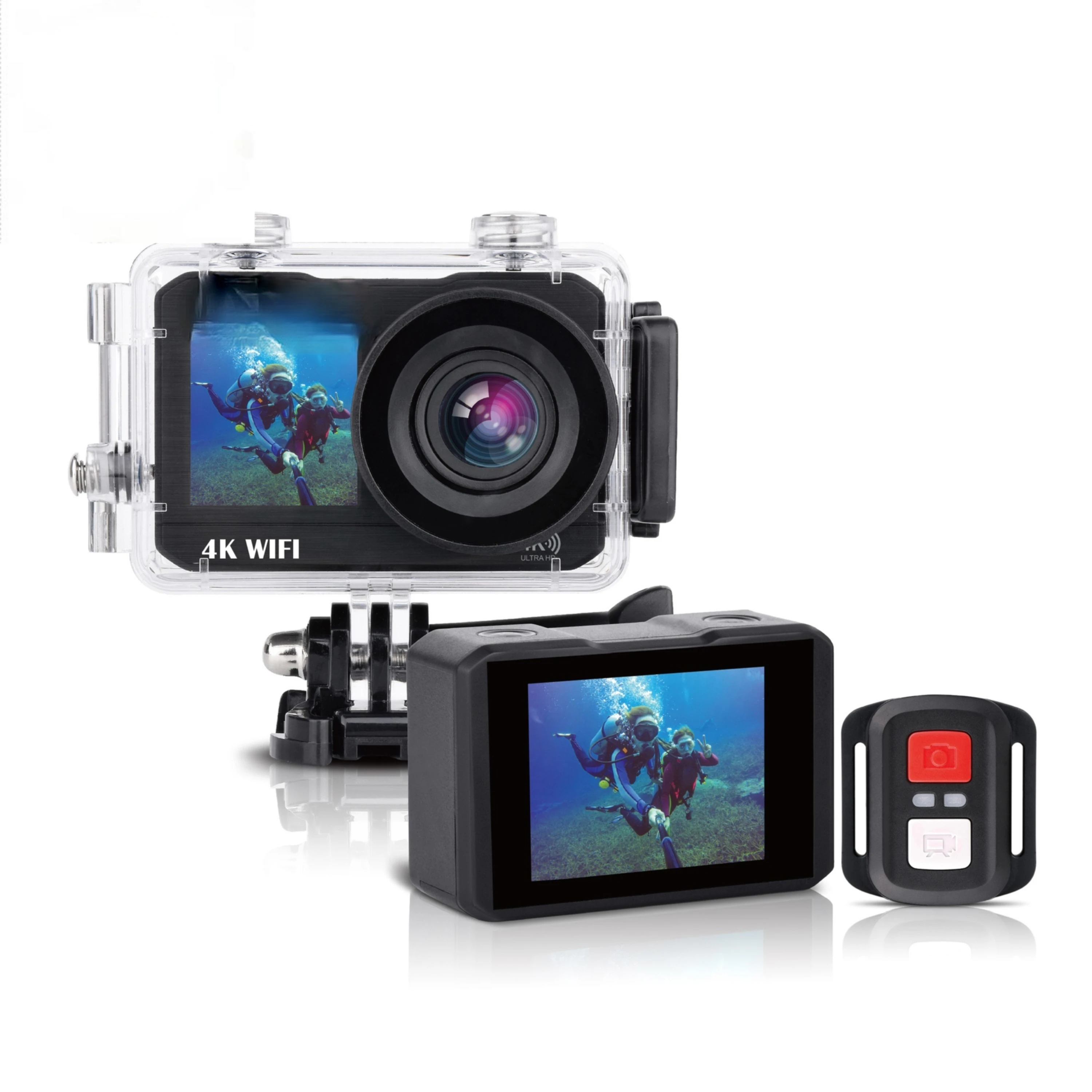 4k wifi action camera dual screens  action cam sports cam wholesale high quality sport camera sq12 waterproof camera wireless wifi high definition sports dv camera wide angle security night vision camera