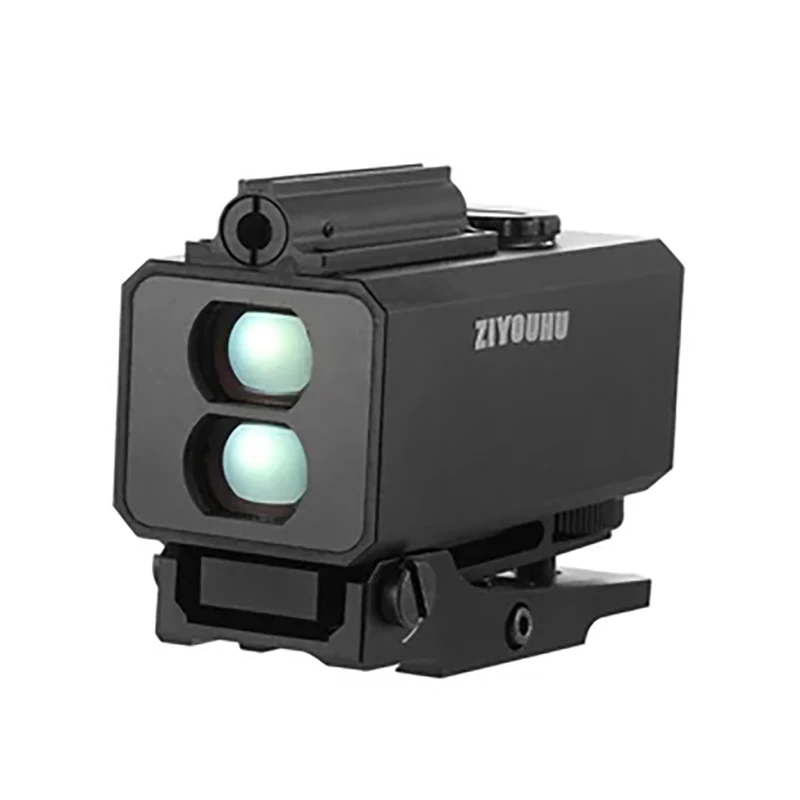 Mini Laser Rangefinder 1200M with Red Dot for Hunting Distance Angle Speed Measurement Tactical Rifle Scope Mounted Range Finder