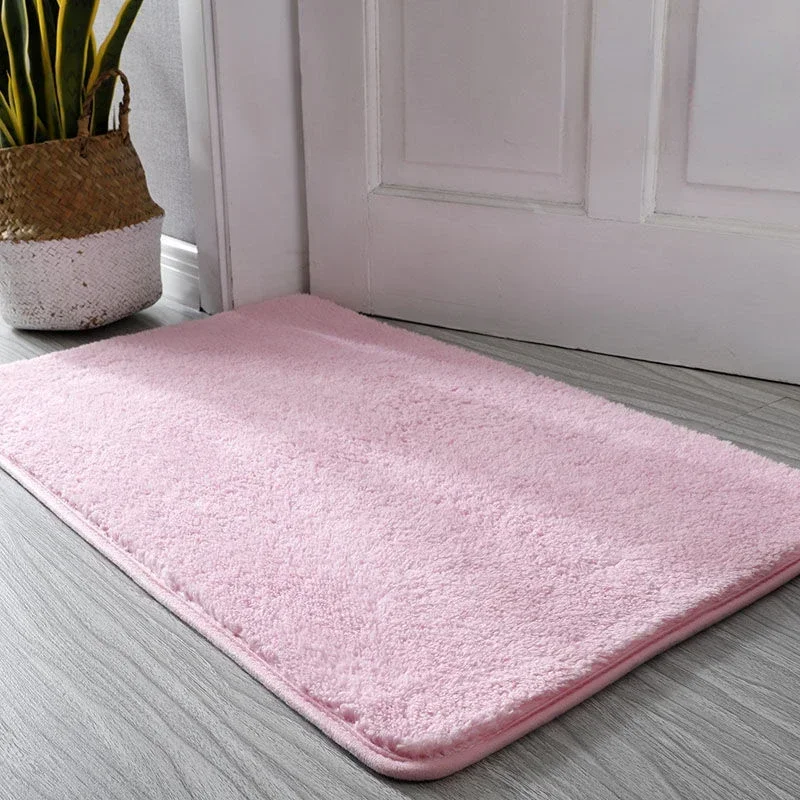 

Extra thick fluff fiber bath shower room carpet mat chenille bathroom floor toilet absorbent entrance door