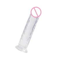 Transparenter eierloser gefälschter Penis, weich, realistisch, gefälschter Schwanz, Penis-Sauger, Buttplug, Sexspielzeug, Vagina, Analsex-Spielzeug, Masturbationsdildo 6