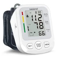 bioland 2005-1 Rechargeable LCD Display Wrist Blood Pressure Monitor Upper Arm Automatic Digital BP Machine Heart Rate Monitor 1