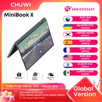 CHUWI MiniBook X 10.51 Inch 2-in-1 Tablet Laptop Intel N100 12GB LPDDR5 512G SSD Windows 11 Laptops Mini Notebook 2K FHD WiFii 6 1
