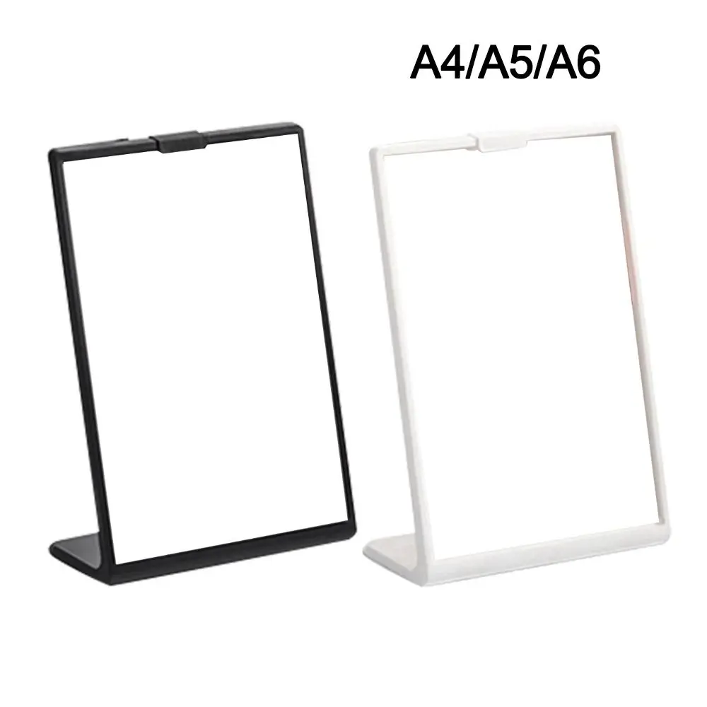 Transparent Acrylic Panel Menu Display Stand A4 A5 A6 Table Card Sign Collection Photo Protection Holder Album Postcard Souvenir