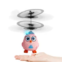 New Hot Mini Cute Fly Bird Drone Fly Flashing Helicopter Gesture Induction Pink Children RC Gift Figure USB Kid Toys VD114 1