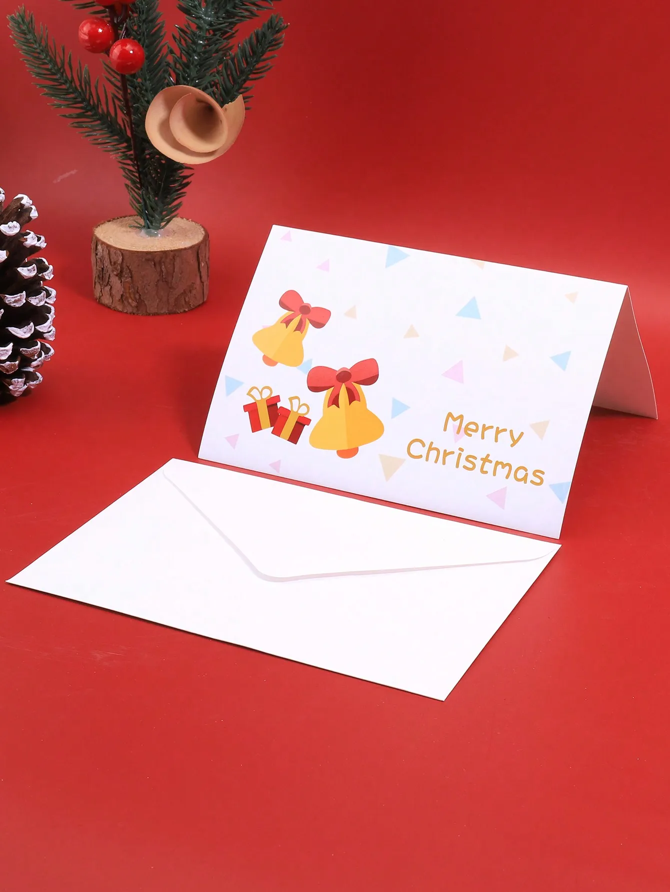 Description Picture 5 of item6pcs/set Christmas greeting card envelope set, for blessings and holiday invitations to teachers, friends, and classmates