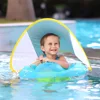 Baby Swimming Float With Canopy Inflatable Infant Floating Ring Kids Swim Pool Accessories Circle Bathing Summer Toys Dropship 1