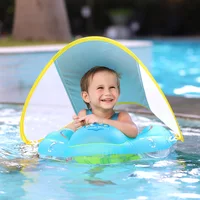 Baby Swimming Float With Canopy Inflatable Infant Floating Ring Kids Swim Pool Accessories Circle Bathing Summer Toys Dropship 1