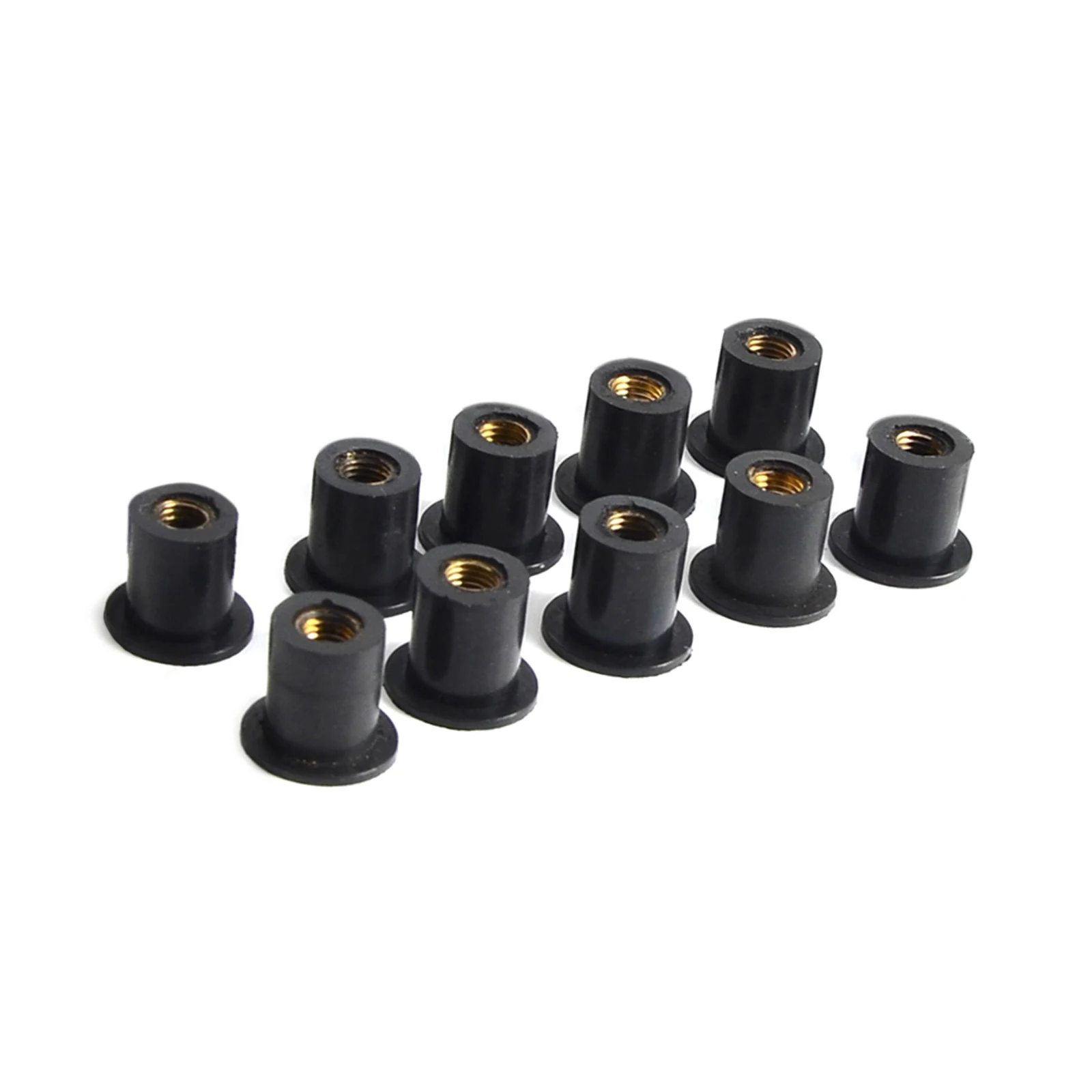 M4 M5 M6 Motorcycle Windshield Screws Bolts Nut 10/20/50/100pcs Metric Rubber Well Nuts Fastener